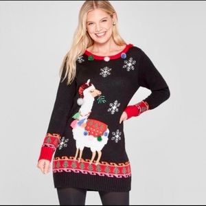 33 Degrees • Llama Ugly Christmas Sweater Tunic